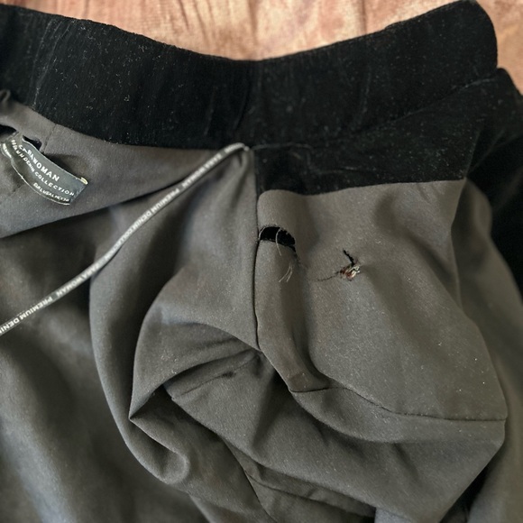 Zara Black Velvet Embroidered Embellished Woodland Fox Bird Jacket Blazer Large - Picture 11 of 11